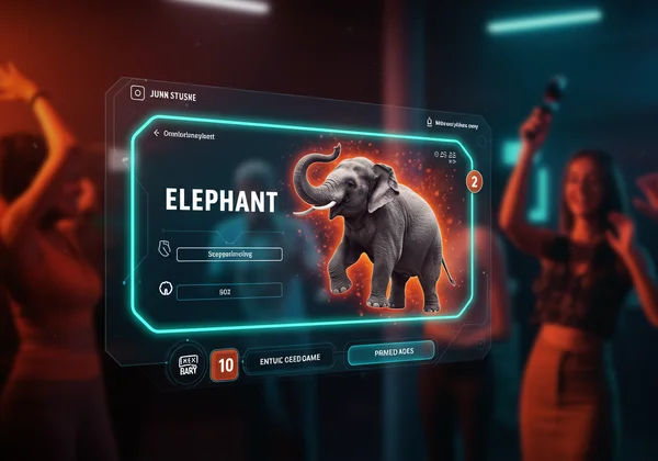 Concepto de un generador de charadas con elementos visuales dinámicos